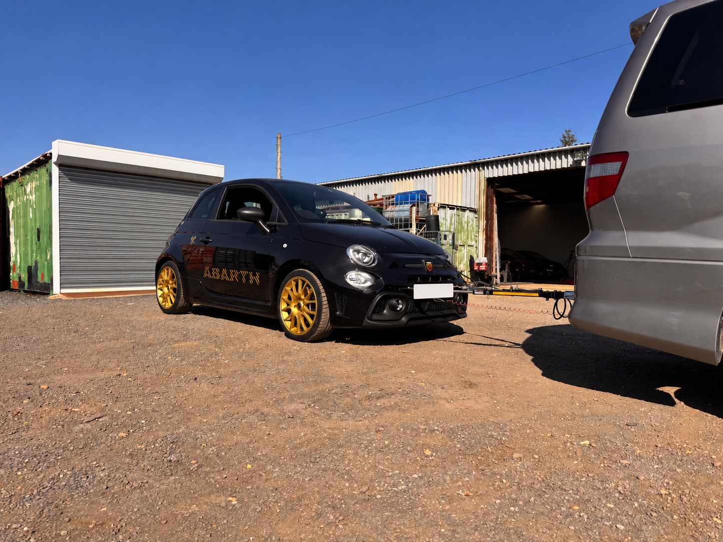 Fiat Abarth 595 TowGlide installation