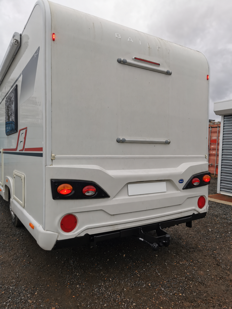 Bailey motorhome towbar rear view
