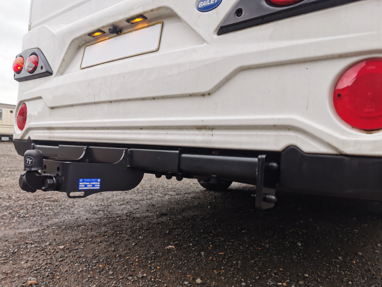 Bailey motorhome towbar detail