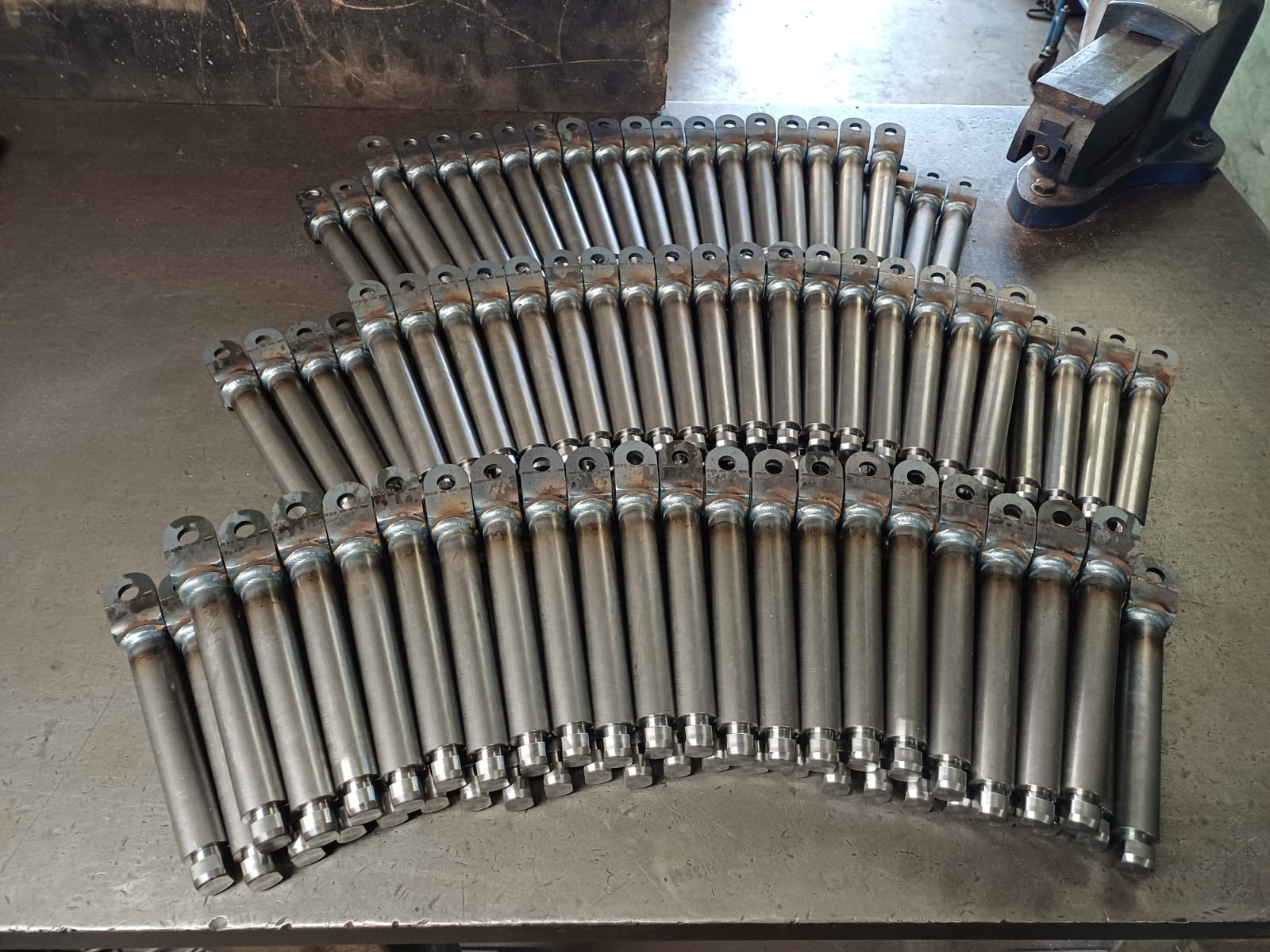 Batch of Posi-Lock pins on the workbench