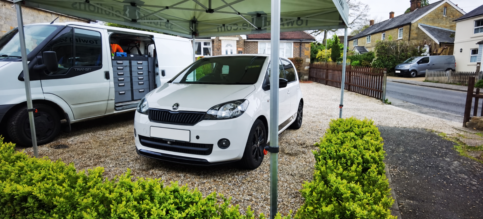 Škoda Citigo with front mounting points fitted